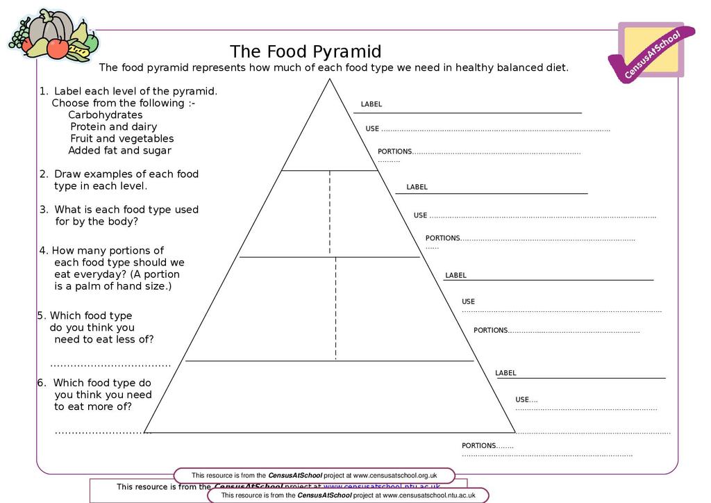 The Food Pyramid *suitable for home teaching* | STEM