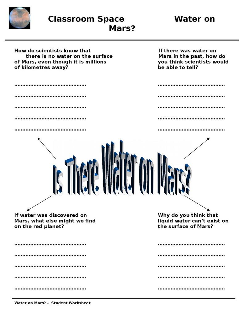 Solutions worksheets