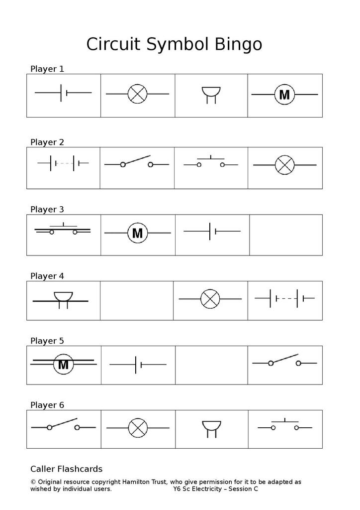 electrical circuit symbols for kids